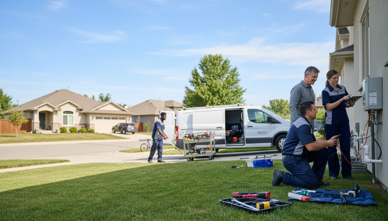 Tankless water heater service in Falls City, TX